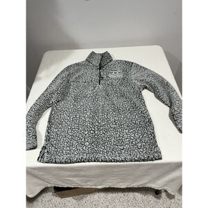 Woman’s Boxer Craft Small Stockton University Sherpa Pullover Sweatshirt White